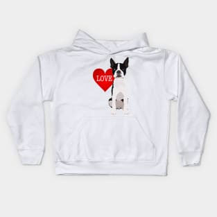 I love Boston Terriers Kids Hoodie